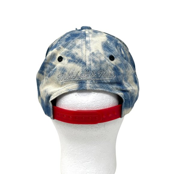 Retro Mitchell And Ness Chicago Bulls Denim NBA Hardwood Adjustable Hat Cap - Picture 4 of 7